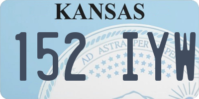 KS license plate 152IYW