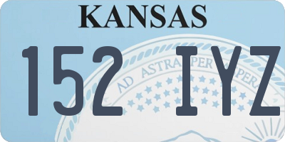 KS license plate 152IYZ