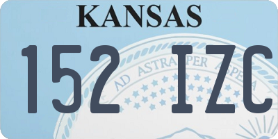 KS license plate 152IZC