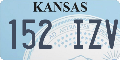 KS license plate 152IZV