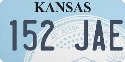 KS license plate 152JAE