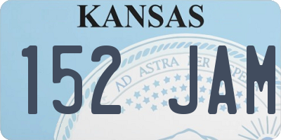 KS license plate 152JAM
