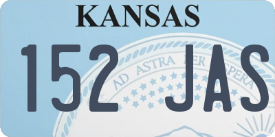KS license plate 152JAS