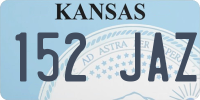KS license plate 152JAZ