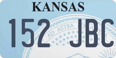 KS license plate 152JBC