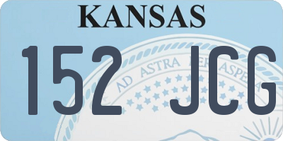 KS license plate 152JCG