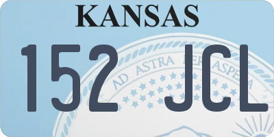 KS license plate 152JCL