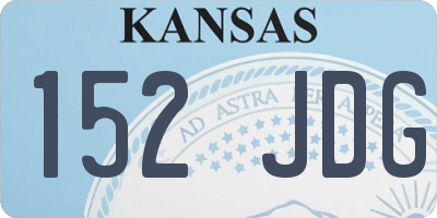 KS license plate 152JDG