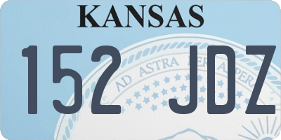 KS license plate 152JDZ