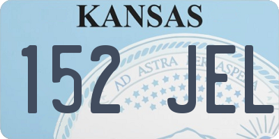 KS license plate 152JEL