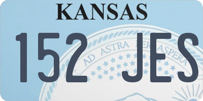 KS license plate 152JES