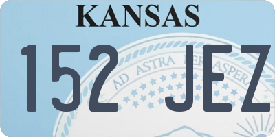 KS license plate 152JEZ