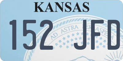 KS license plate 152JFD