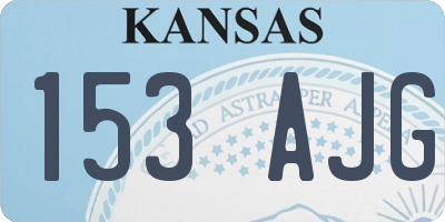 KS license plate 153AJG