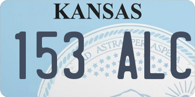 KS license plate 153ALC