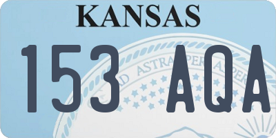 KS license plate 153AQA