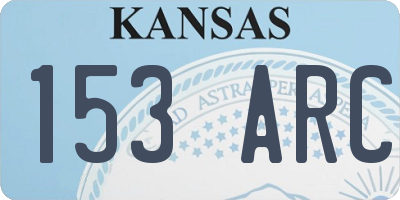 KS license plate 153ARC
