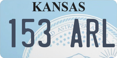 KS license plate 153ARL