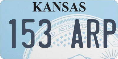 KS license plate 153ARP