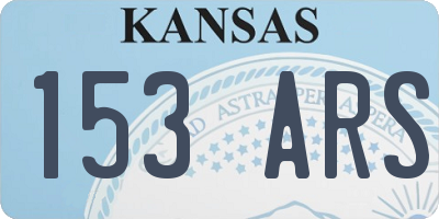 KS license plate 153ARS