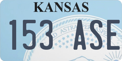 KS license plate 153ASE