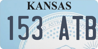 KS license plate 153ATB