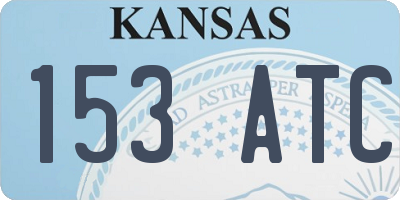 KS license plate 153ATC