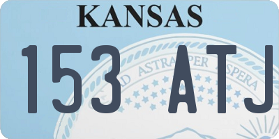 KS license plate 153ATJ
