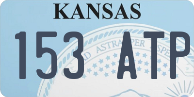 KS license plate 153ATP