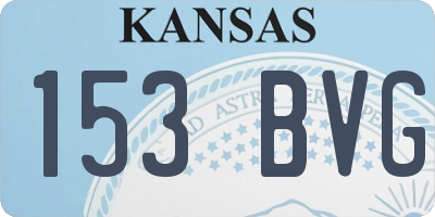 KS license plate 153BVG