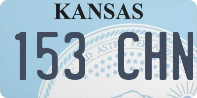 KS license plate 153CHN