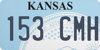 KS license plate 153CMH