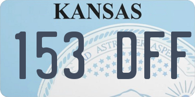 KS license plate 153DFF