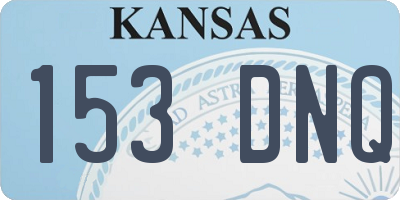 KS license plate 153DNQ