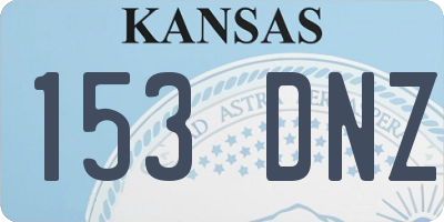 KS license plate 153DNZ