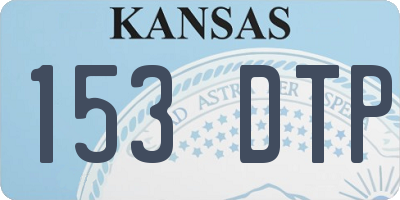 KS license plate 153DTP