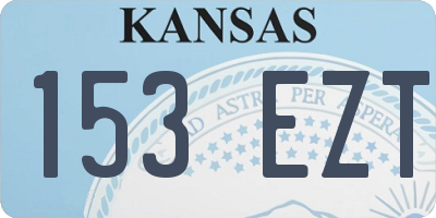 KS license plate 153EZT