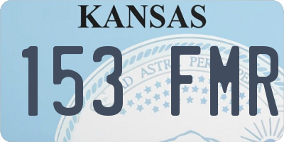 KS license plate 153FMR