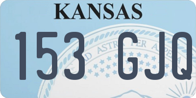 KS license plate 153GJQ