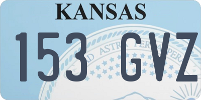 KS license plate 153GVZ