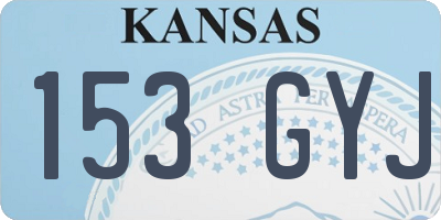 KS license plate 153GYJ