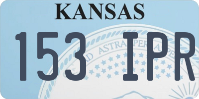 KS license plate 153IPR