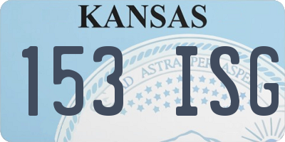 KS license plate 153ISG