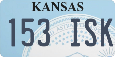 KS license plate 153ISK