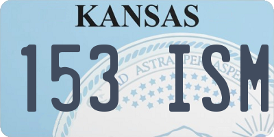 KS license plate 153ISM