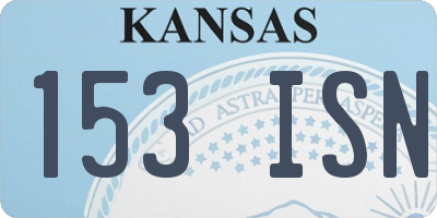 KS license plate 153ISN
