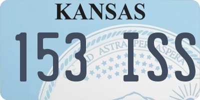 KS license plate 153ISS