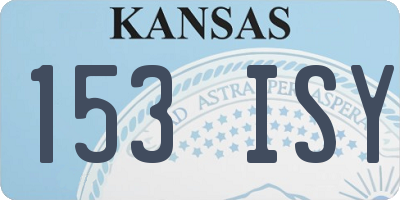 KS license plate 153ISY