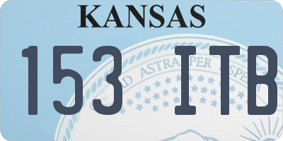 KS license plate 153ITB