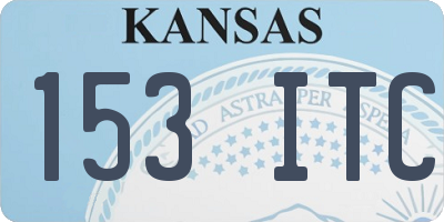 KS license plate 153ITC